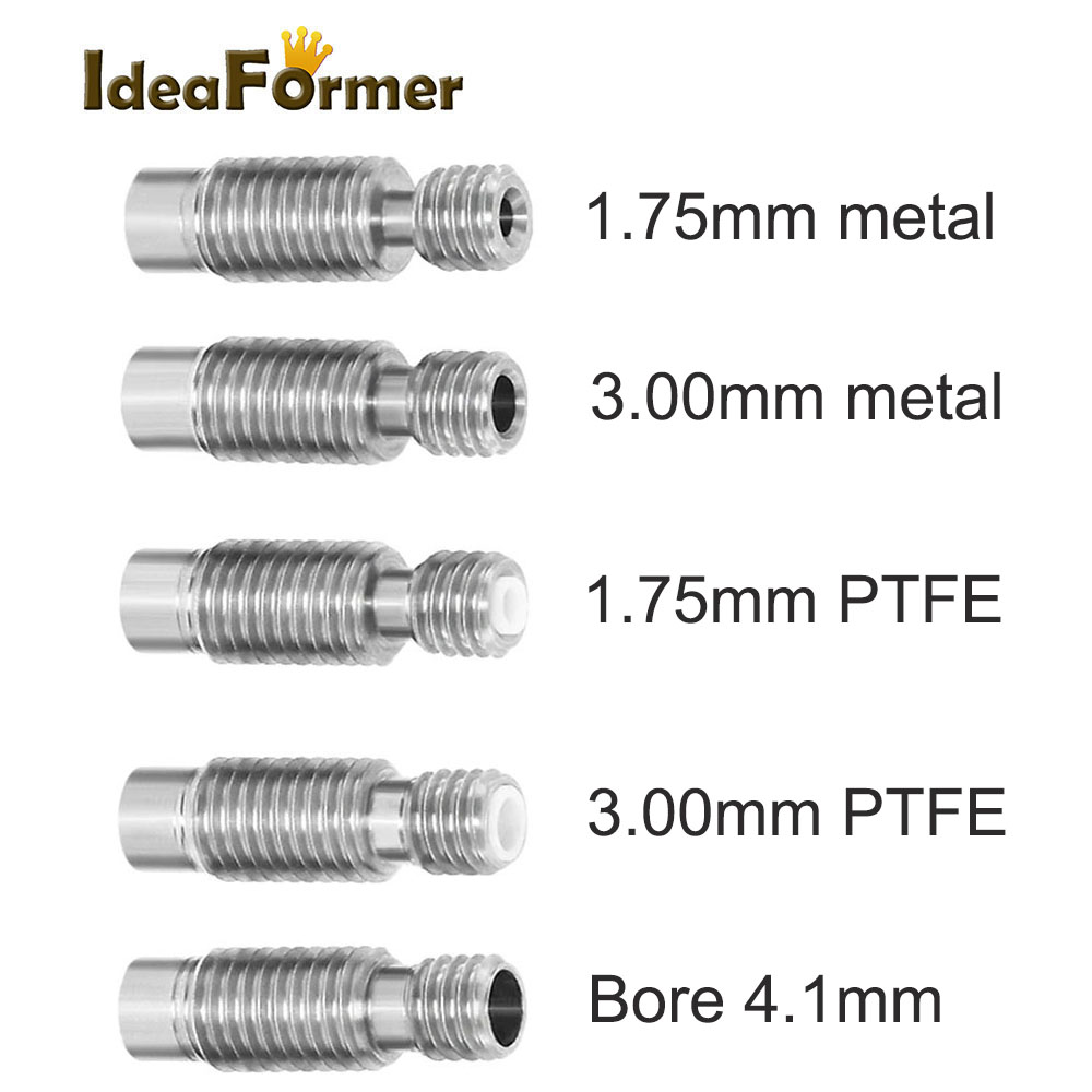 3D 프린터 E3D V6 열 브레이크 핫 엔드 목구멍  - Ptfe Tape Thread 리뷰 및 가격