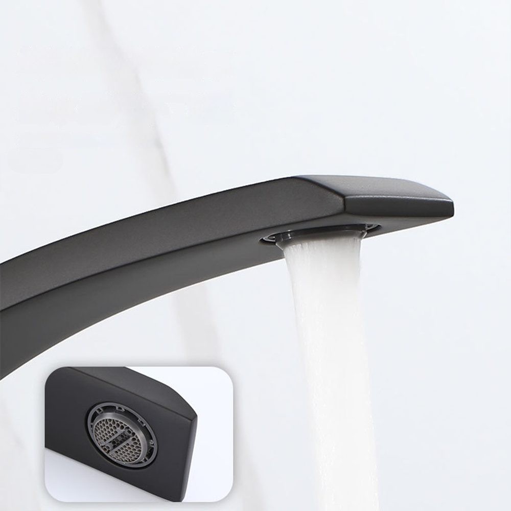 블랙/화이트 곡선 디자인 세면대 수도꼭지 욕실 물 믹서 - Silicone Tap Washer 리뷰 및 가격